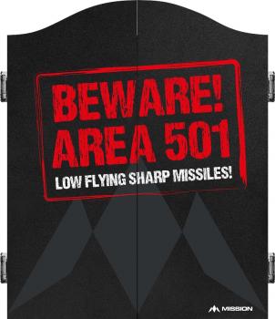 Wooden Cabinet Printed Area 501 Beware